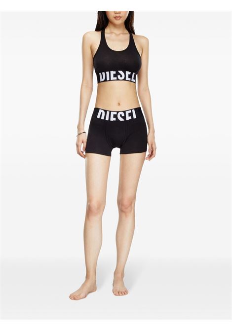 cotton race bralette xl woman black DIESEL | A14591 0HMAU99XX